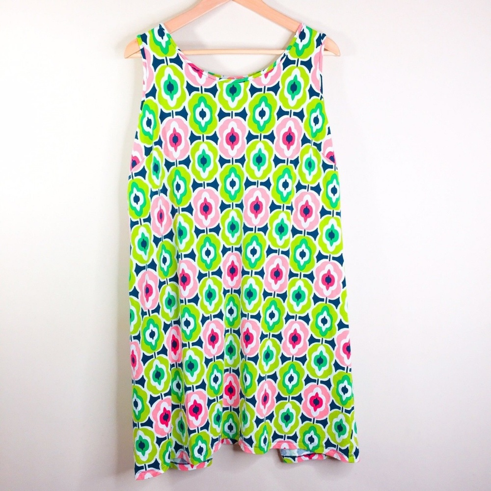 Crown & Ivy XL Bright Print Sleeveless Dress N